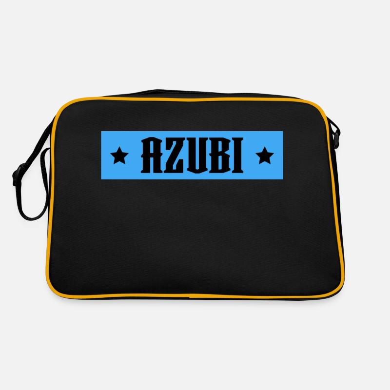 AZUBI blau tshirt Retro Tasche