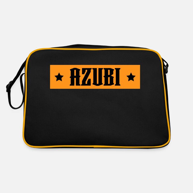 AZUBI orange tshirt Retro Tasche