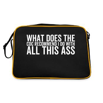 Qu’est-ce que le CDC recommande que je fasse avec tout ce cul - Sac Retro - noir/or - Dos