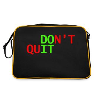 don't quit doit - Retro Bag - black/gold - Back