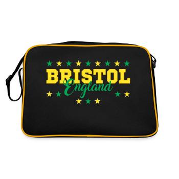 Bristol - Retro Bag - black/gold - Back
