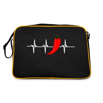 chilli heartbeat - Retro Bag - black/gold - Back