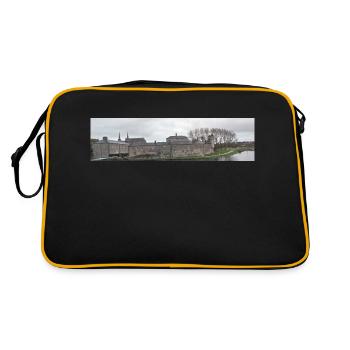 Enniskillen Castle, Ireland. - Retro Bag - black/gold - Back