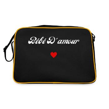 bébé d'amour - Sac Retro - noir/or - Dos