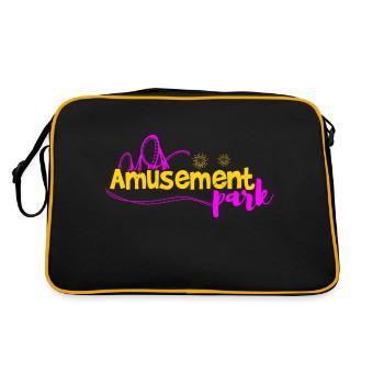 AMUSEMENT PARK 2 - Retro Bag - black/gold - Back