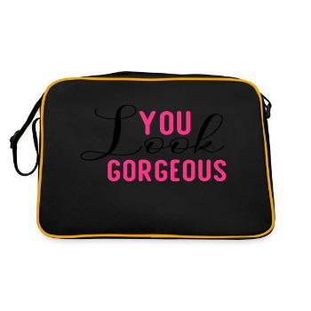 Vous avez l’air magnifique - Sac Retro - noir/or - Dos