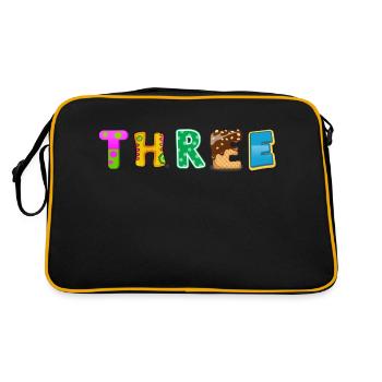 Third Birthday Boy - Retro Bag - black/gold - Back