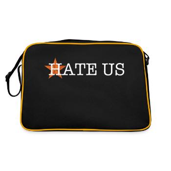 Nous haïr - Sac Retro - noir/or - Dos