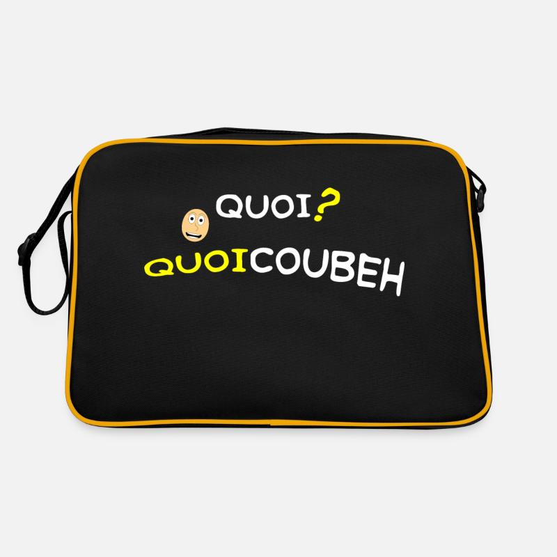 quoicoubeh - Sac Retro - noir/or