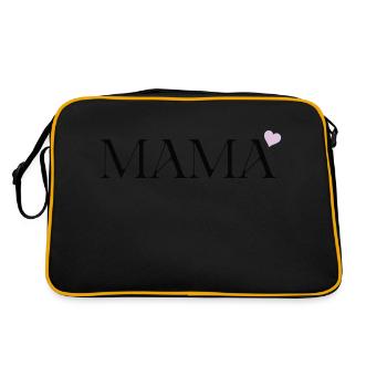 MUTTERTAG5 - Retro Tasche - Schwarz/Gold - Hinten