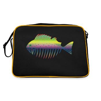 Poisson - Sac Retro - noir/or - Dos