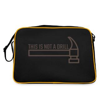 this is not a drill - Retro Bag - black/gold - Back