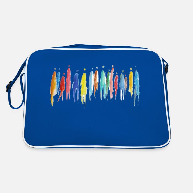 crowd - Menschengruppe Retro Tasche