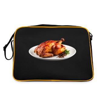 Fried pterosaur - Retro Bag - black/gold - Back
