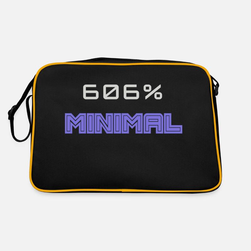606 Minimal - Retro Tasche - Schwarz/Gold