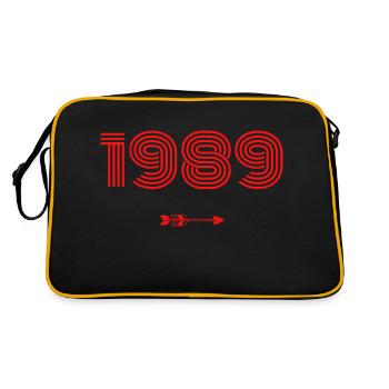 Né en 1989 - Sac Retro - noir/or - Dos