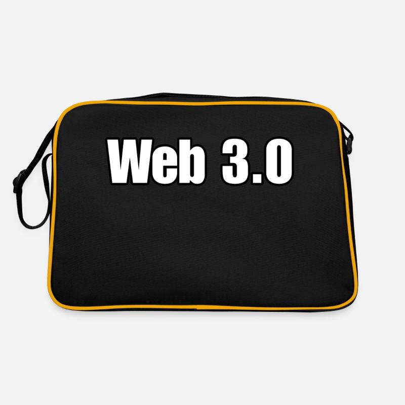 Web 3.0, Finanzen, Krypto-Handel, Tech-Addict Retro Tasche