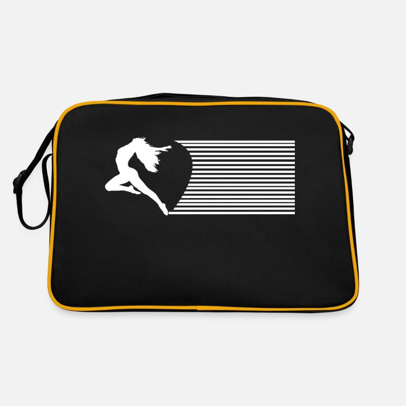 Danse Musique de danse - Sac Retro - noir/or