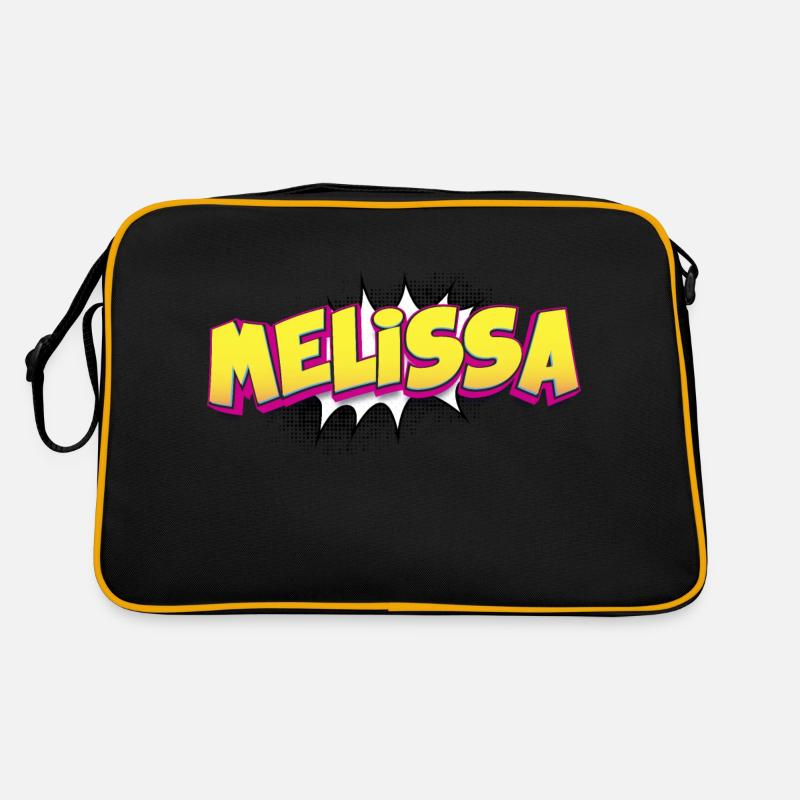 Melissa Custom Name Comic Book Style Pop Art, Retro Bag