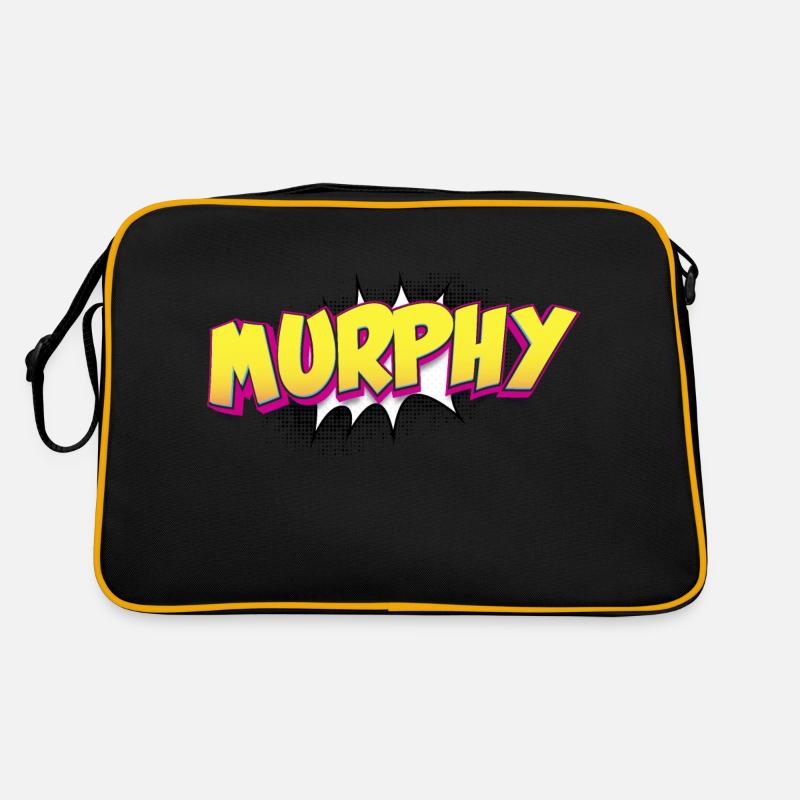 Murphy Benutzerdefinierter Name Comic-Buch-Stil Pop-Art, Retro Tasche
