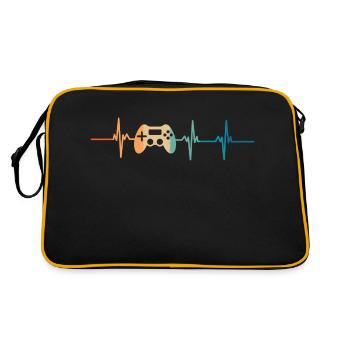 heartbeat game console - Retro Bag - black/gold - Back