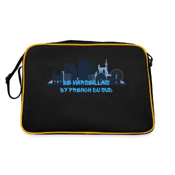 Be Marseillais ! - Sac Retro - noir/or - Dos