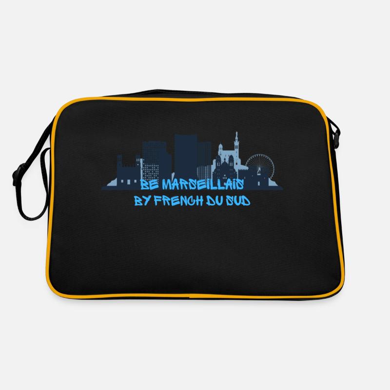 Be Marseillais ! - Sac Retro - noir/or