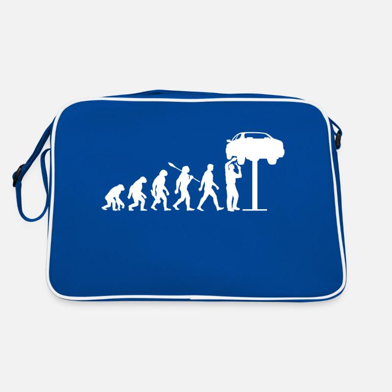 Evolution - Auto - KFZ Mechaniker - Schrauber Retro Tasche