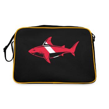 Plongée sous-marine Requin Plongée Océan Mer Profonde Grand - Sac Retro - noir/or - Dos