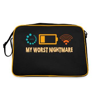 Mon pire cauchemar chemise Cadeaux amusants pour un joueur - Sac Retro - noir/or - Dos