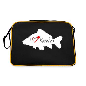 I love CARP white - Retro Bag - black/gold - Back