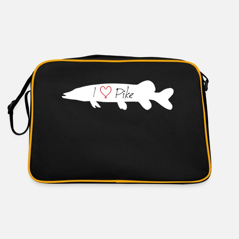 I Love Pike blanc Sac Retro