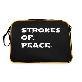 mind-body harmony contemporary art - Retro Bag - black/gold - Back