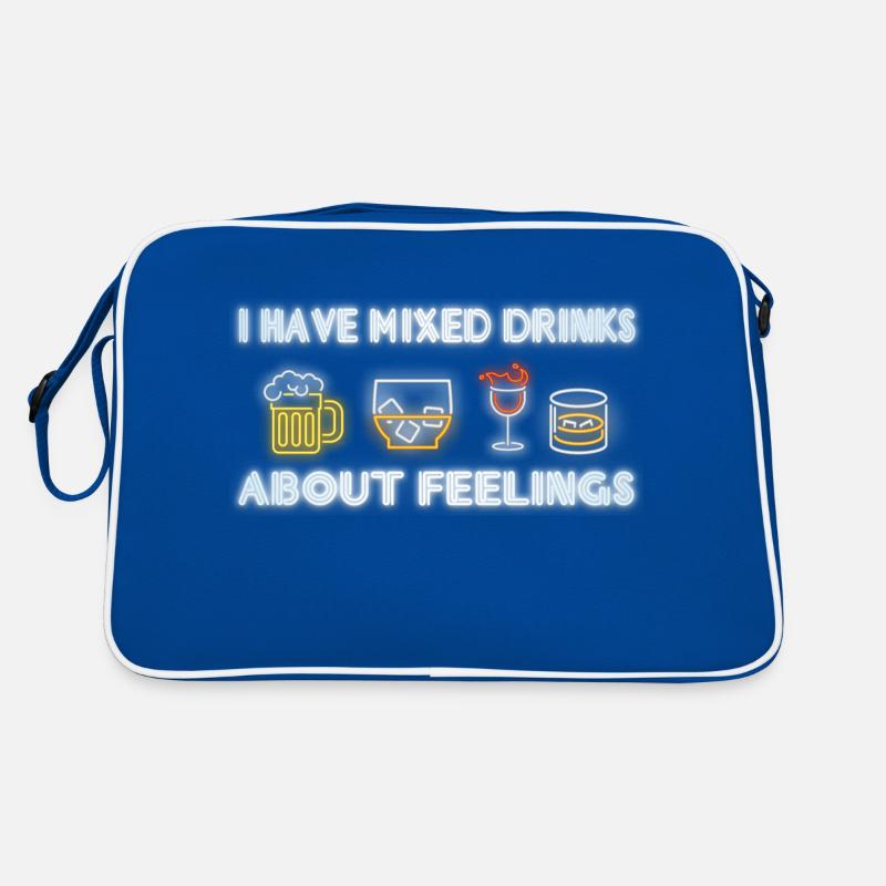 Mixed feelings and exquisite drinks Retro Bag