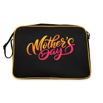 MUTTERTAG - Retro Tasche - Schwarz/Gold - Hinten
