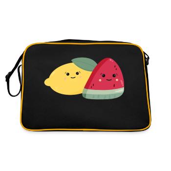 Kawaii Citron & Melon - Sac Retro - noir/or - Dos