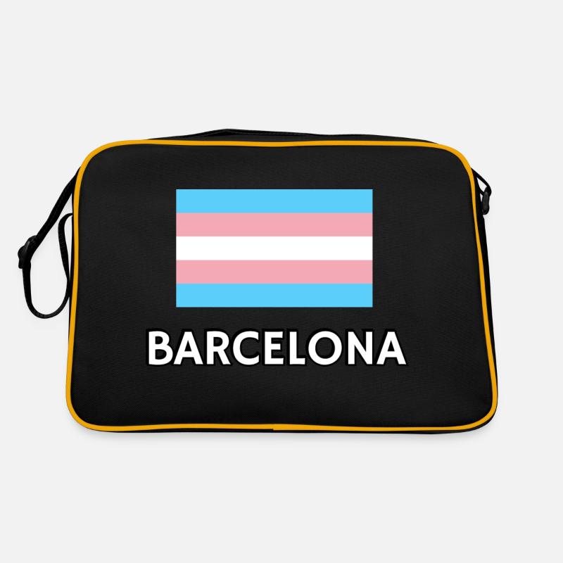 Drapeau de la Trans Pride Barcelone Sac Retro
