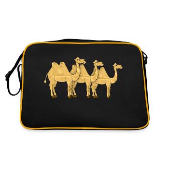 Chameaux - Sac Retro - noir/or - Dos