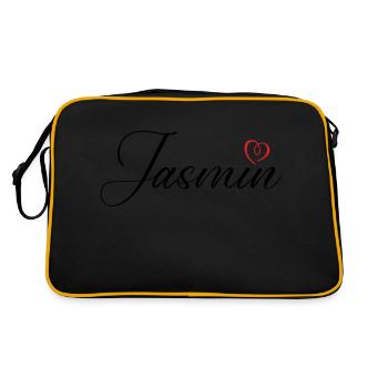 Jasmin Nom Coeur - Sac Retro - noir/or - Dos