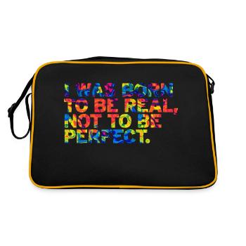 Be original vector design symbol retro quote label - Retro Bag - black/gold - Back