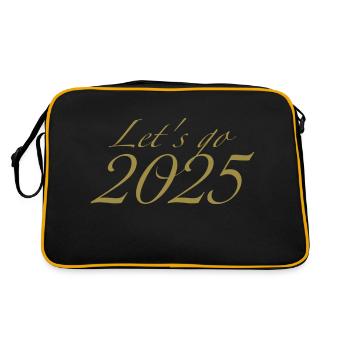 Let's go 2025 - Sac Retro - noir/or - Dos