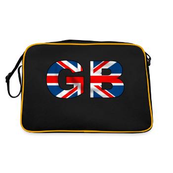 GB Union Jack - Sac Retro - noir/or - Dos