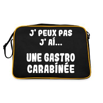 J'peux pas j'ai une Gastro carabinée - Sac Retro - noir/or - Dos