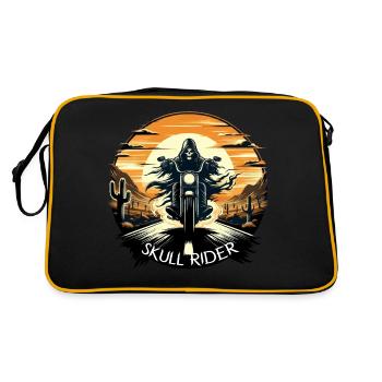 SKULL RIDER: DESERT ADVENTURE UNDER SUNSET - Retro Bag - black/gold - Back