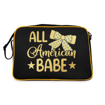 All American Baby 4th of July - Retro Bag - black/gold - Back
