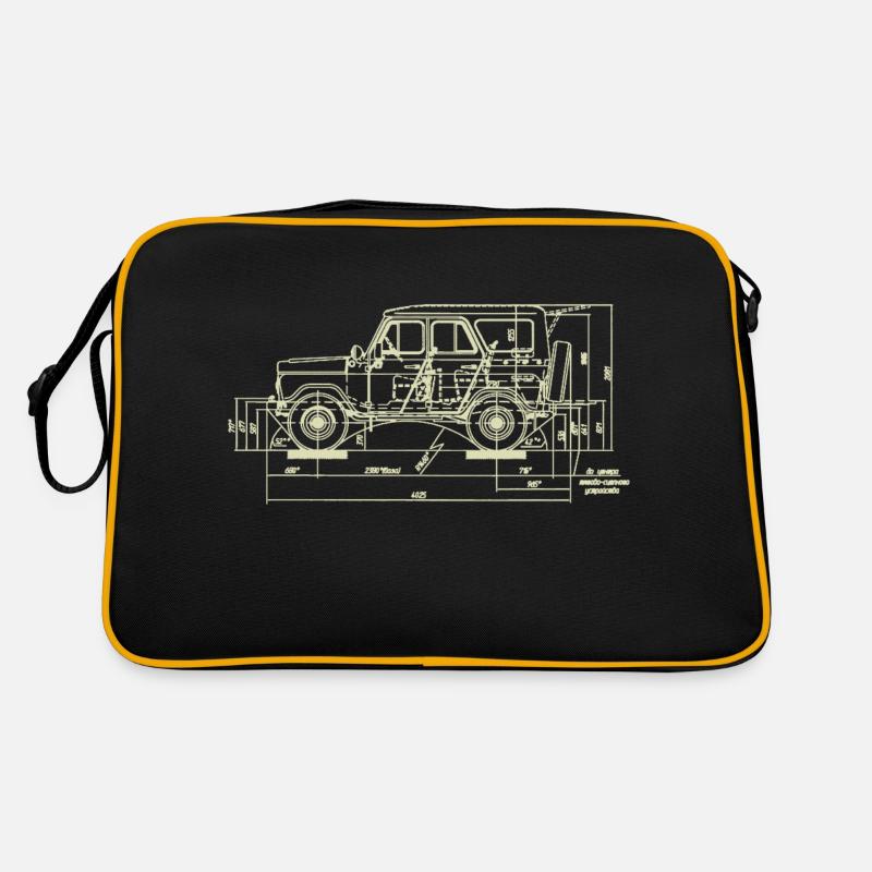 uaz_beige Retro Tasche
