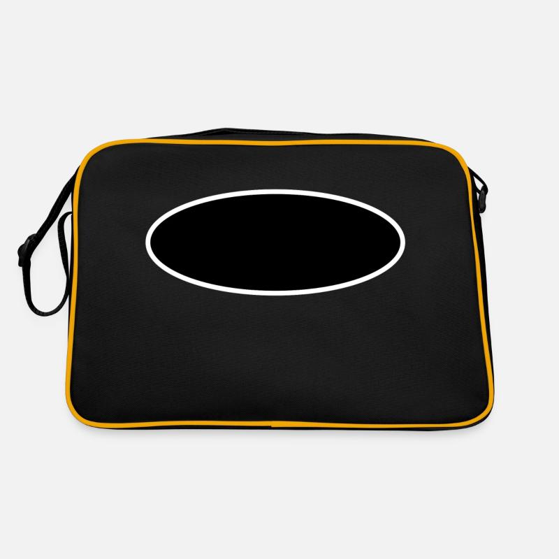 Hintergrund - Retro Tasche - Schwarz/Gold