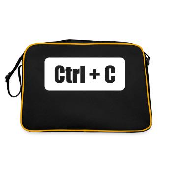 Ctrl C Ctrl V père fils parent enfant partenaire look - Sac Retro - noir/or - Dos