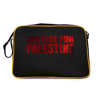 Justice pour la Palestine - Sac Retro - noir/or - Dos