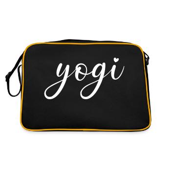 Yogi sort Yoga Sport Méditation Hatha Asthanga - Sac Retro - noir/or - Dos